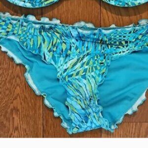 Victoria's Secret Blue and Green Palm Bottoms--M--NWOT-182